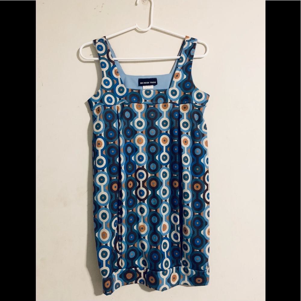 Un Deux Trois juniors sleeveless blouse, blue XL